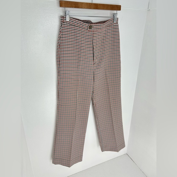 Montgomery Ward Vintage 80’s‎ Pants Size 12 Plaid Wide Leg Retro 27x27 - Picture 3 of 14